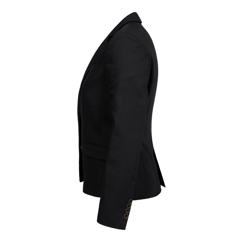 Traveller Dame Blazer Modern Fit, Kort model, Sort