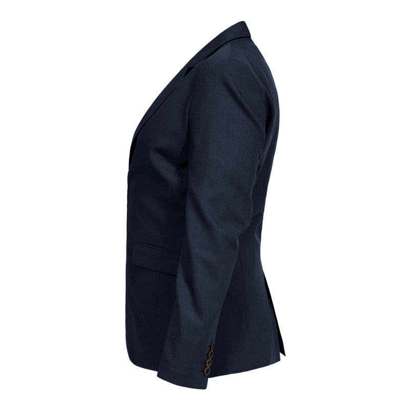 Traveller Dame Blazer Modern Fit, Lang model, Blå