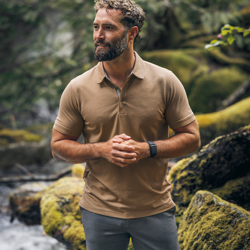 Advantage Premium Polo Men, Khaki