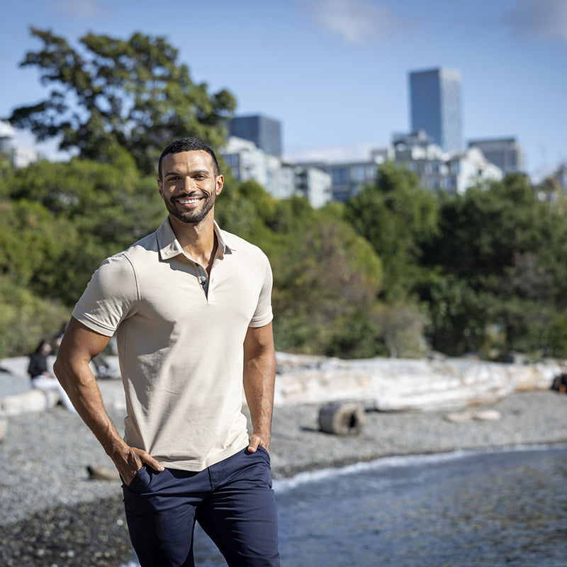 Advantage Premium Polo Men, Beige