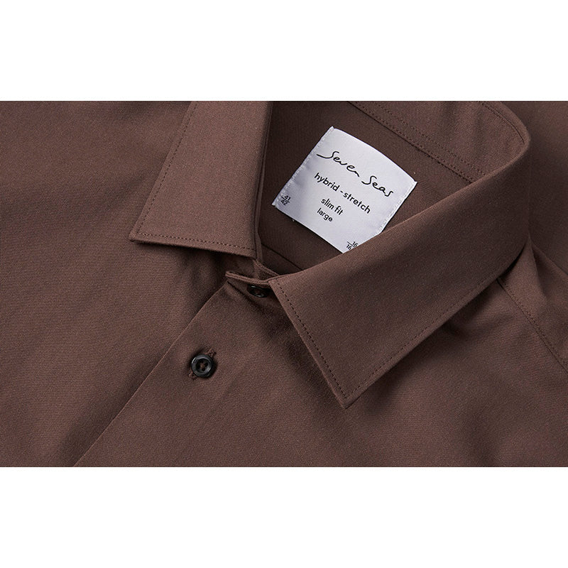 Hybrid shirt Herre, Mocca
