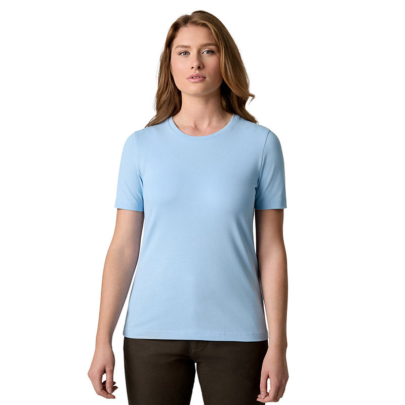T-shirt Organic Dame, Lyseblå