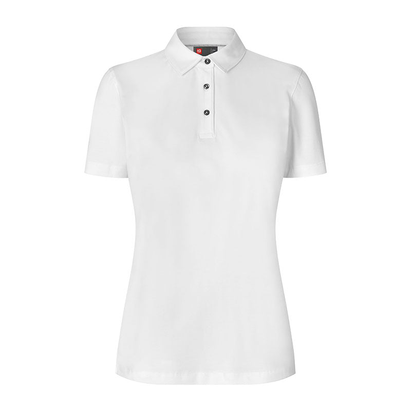 Poloshirt Organic Dame, Hvid