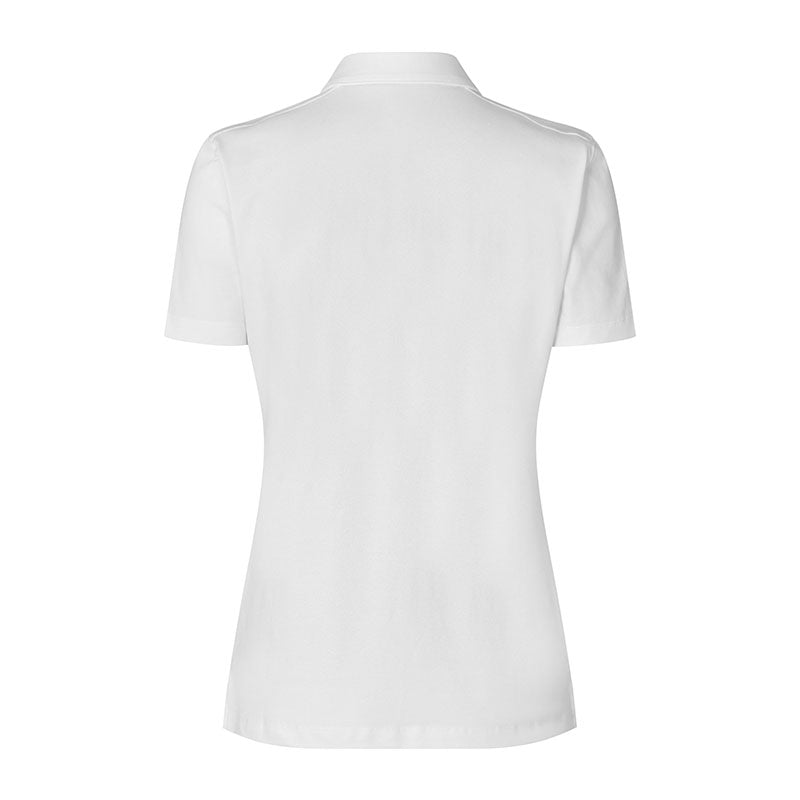 Poloshirt Organic Dame, Hvid
