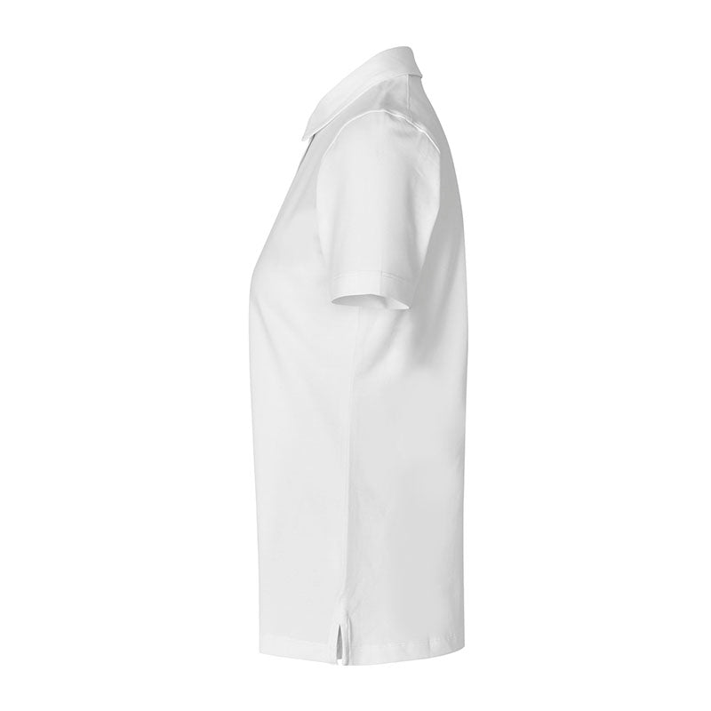 Poloshirt Organic Dame, Hvid