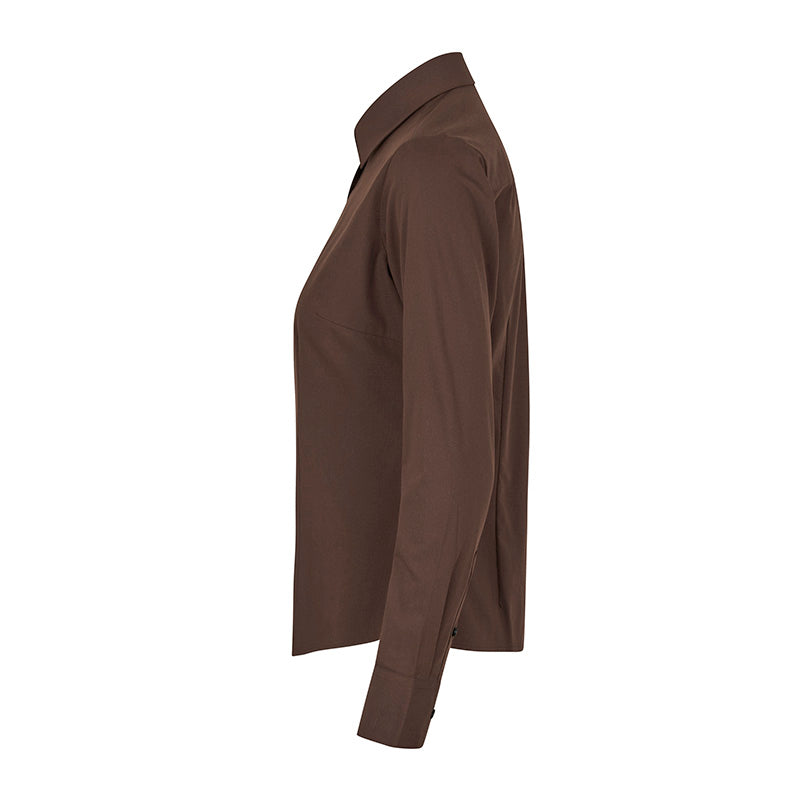 Hybrid shirt Dame, Mocca