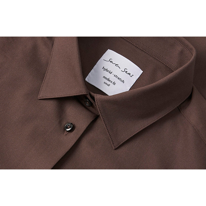 Hybrid shirt Dame, Mocca