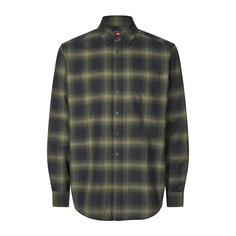 Flannel Skjorte, Oliven