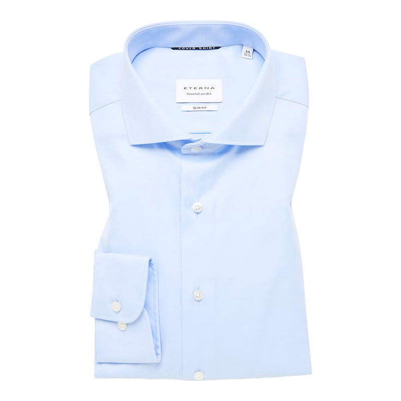 Cover Shirt, Slim Fit Lyseblå