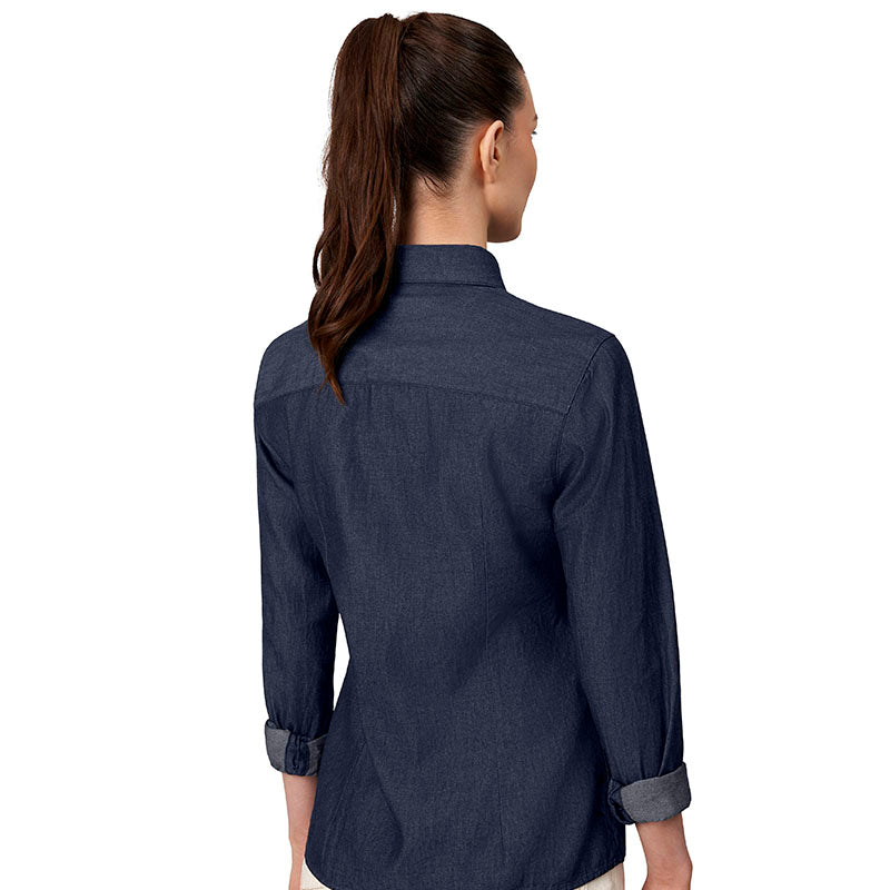 Soft denim Modern skjorte Dame, Blå
