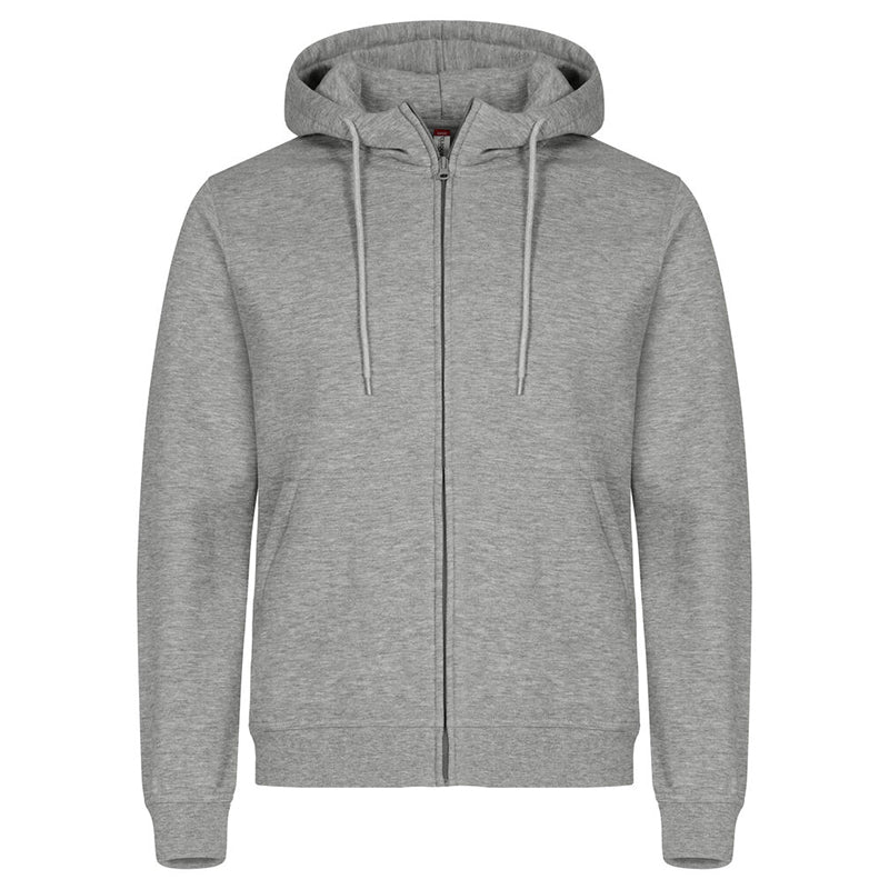 Miami Hoody Full Zip, Gråmeleret