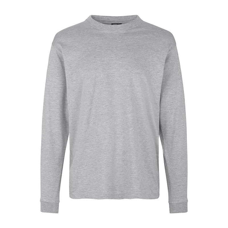 Langærmet t-shirt, Gråmeleret