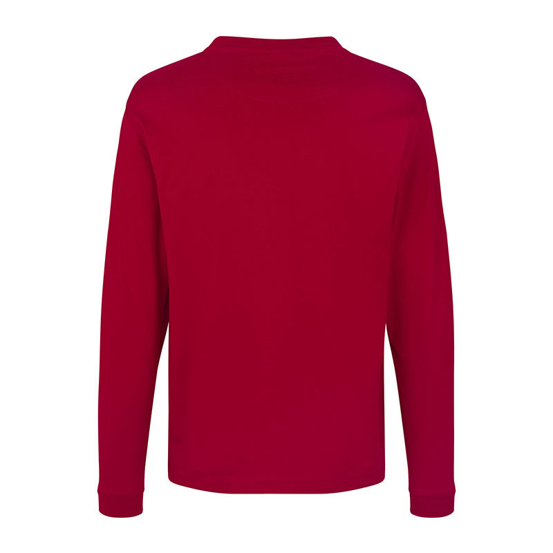Langærmet t-shirt, Rød