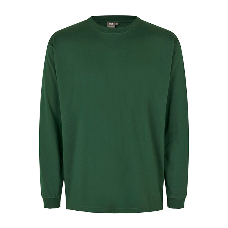 Langærmet t-shirt, Flaskegrøn