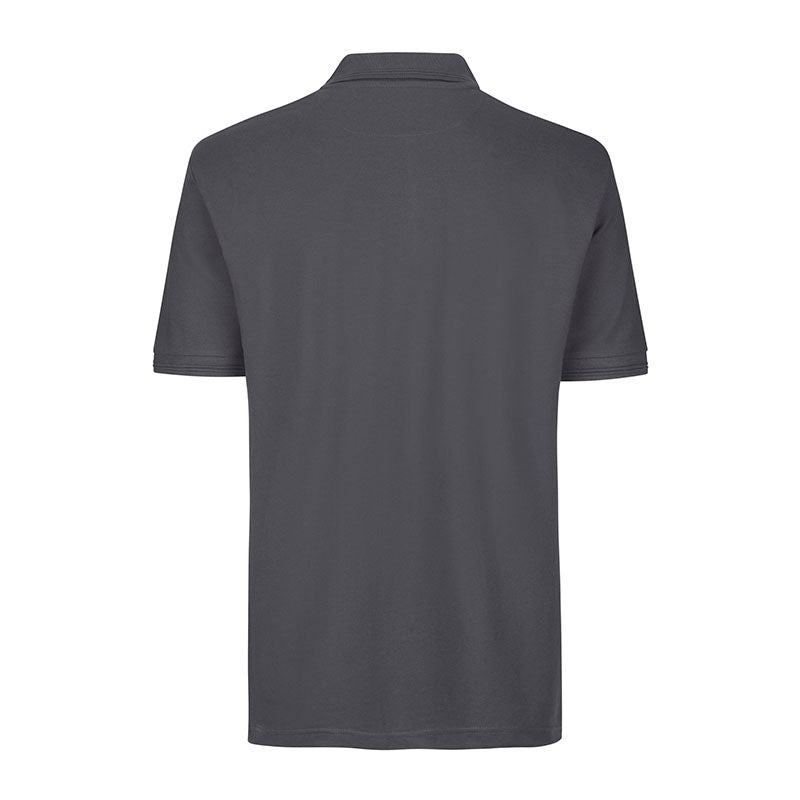 Poloshirt med lomme, Silvergrey