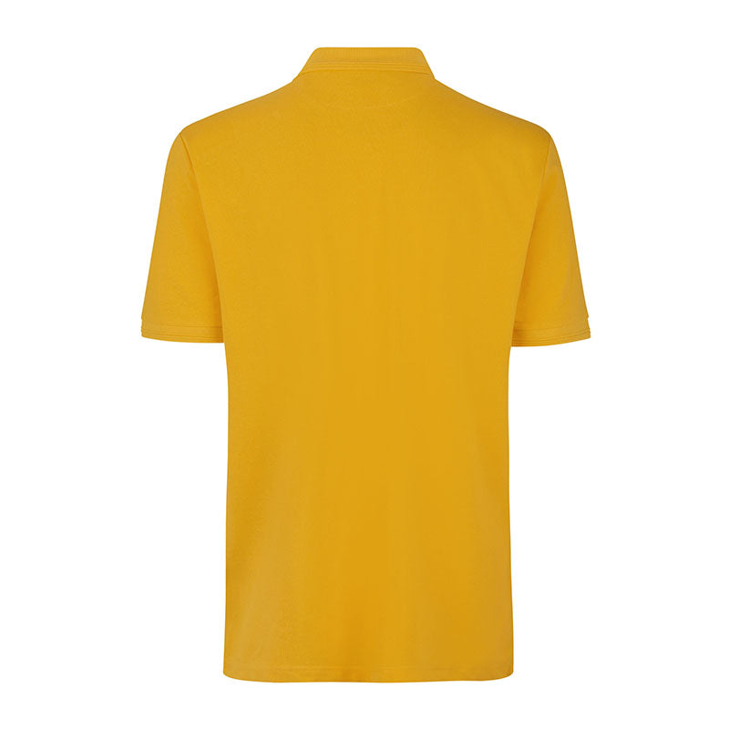 Poloshirt med lomme, Gul