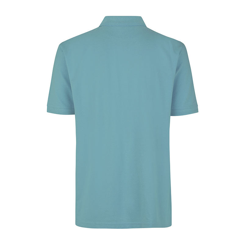 Poloshirt med lomme, Turkis