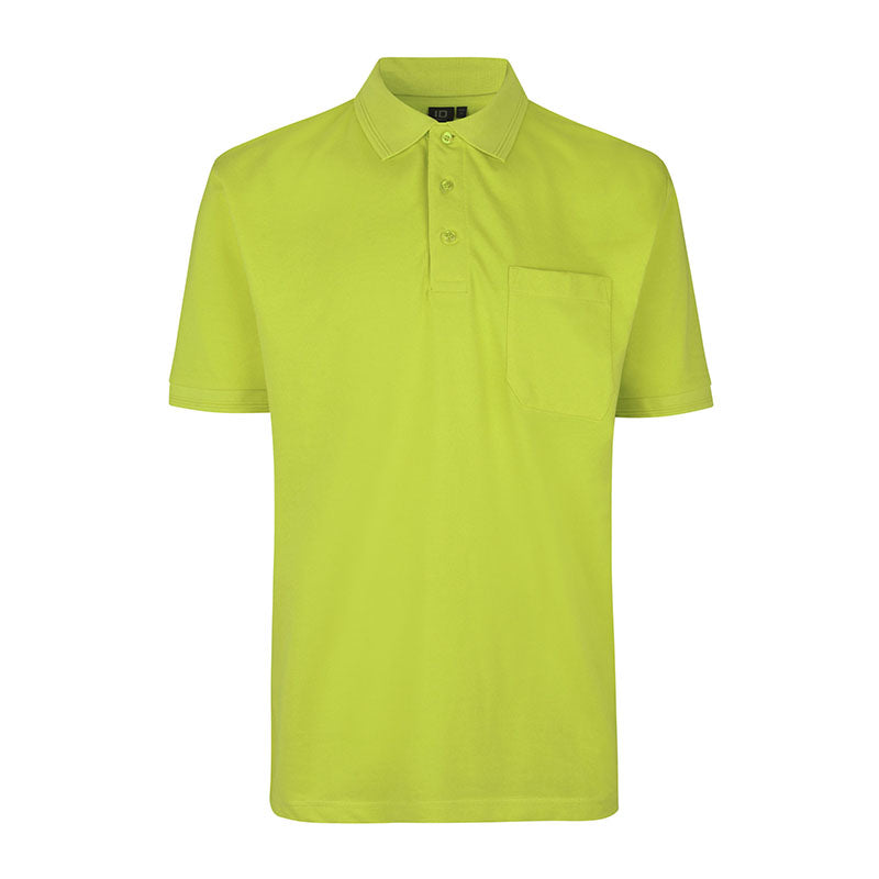 Poloshirt med lomme, Lime