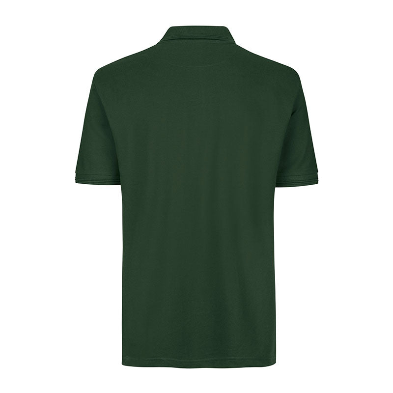 Poloshirt med lomme, Flaskegrøn