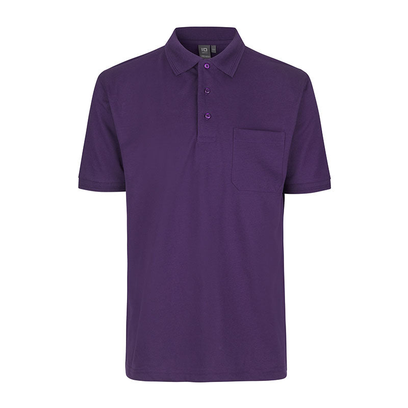 Poloshirt med lomme, Lilla