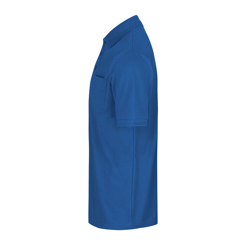 Poloshirt med lomme, Blå
