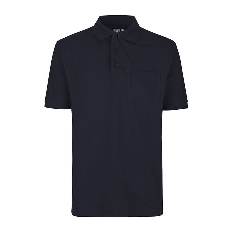 Poloshirt med lomme, Navy