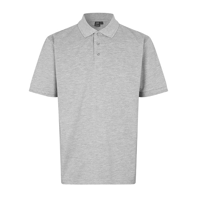Poloshirt uden lomme, Gråmeleret