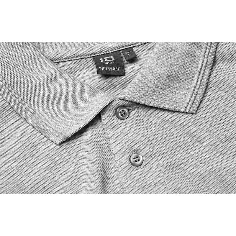 Poloshirt uden lomme, Gråmeleret
