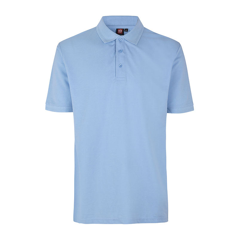 Poloshirt uden lomme, Lyseblå