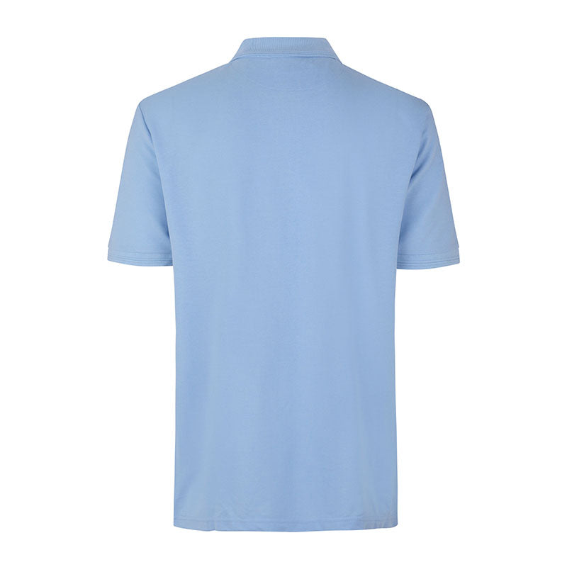 Poloshirt uden lomme, Lyseblå