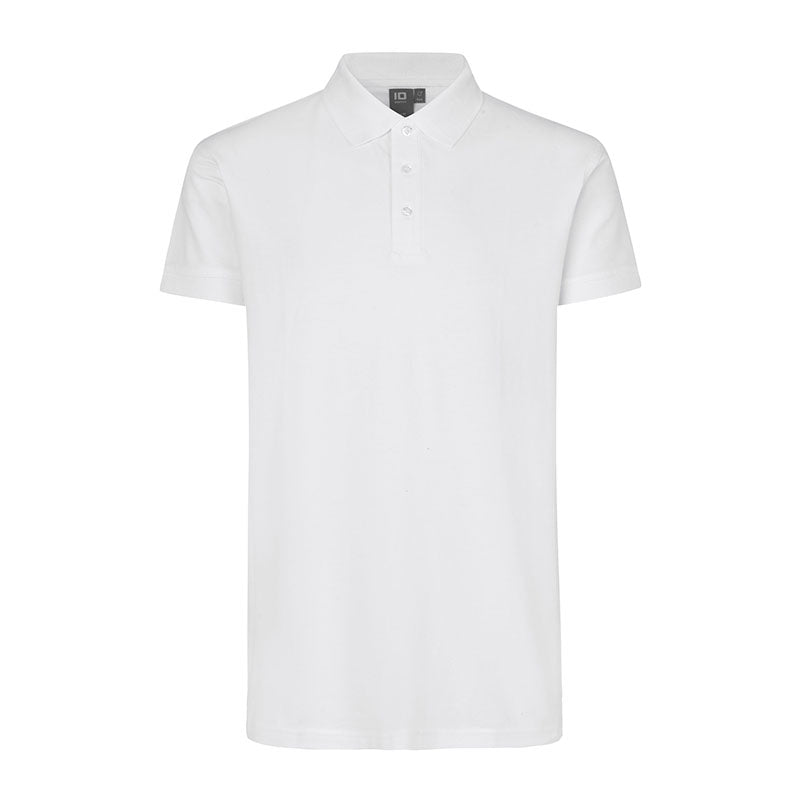 Poloshirt Stretch Herre, Hvid