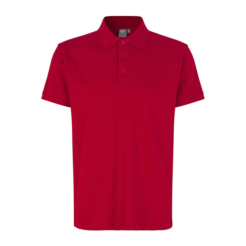 Poloshirt Stretch Herre, Rød