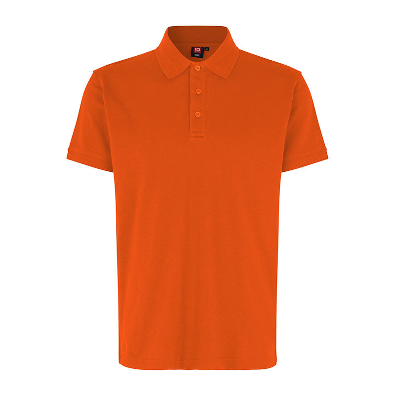 Poloshirt Stretch Herre, Orange