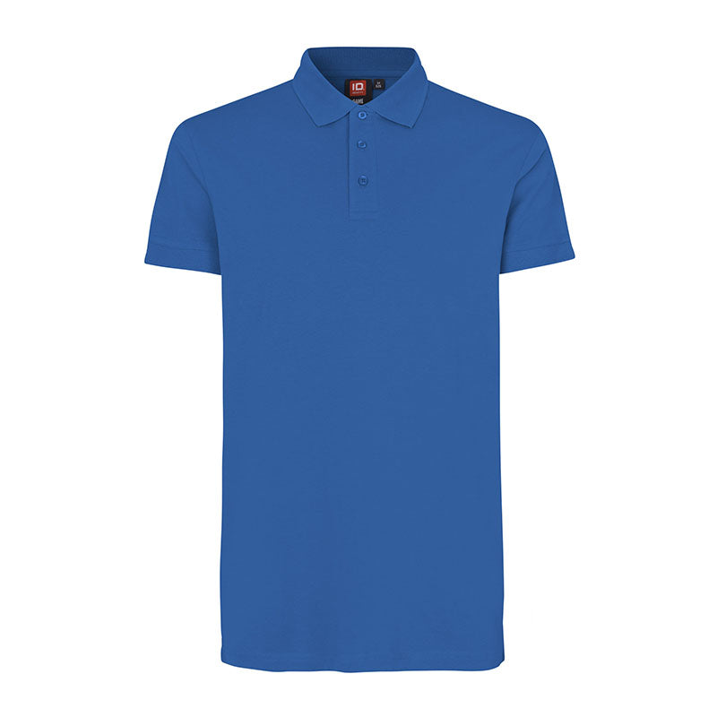 Poloshirt Stretch Herre, Blå