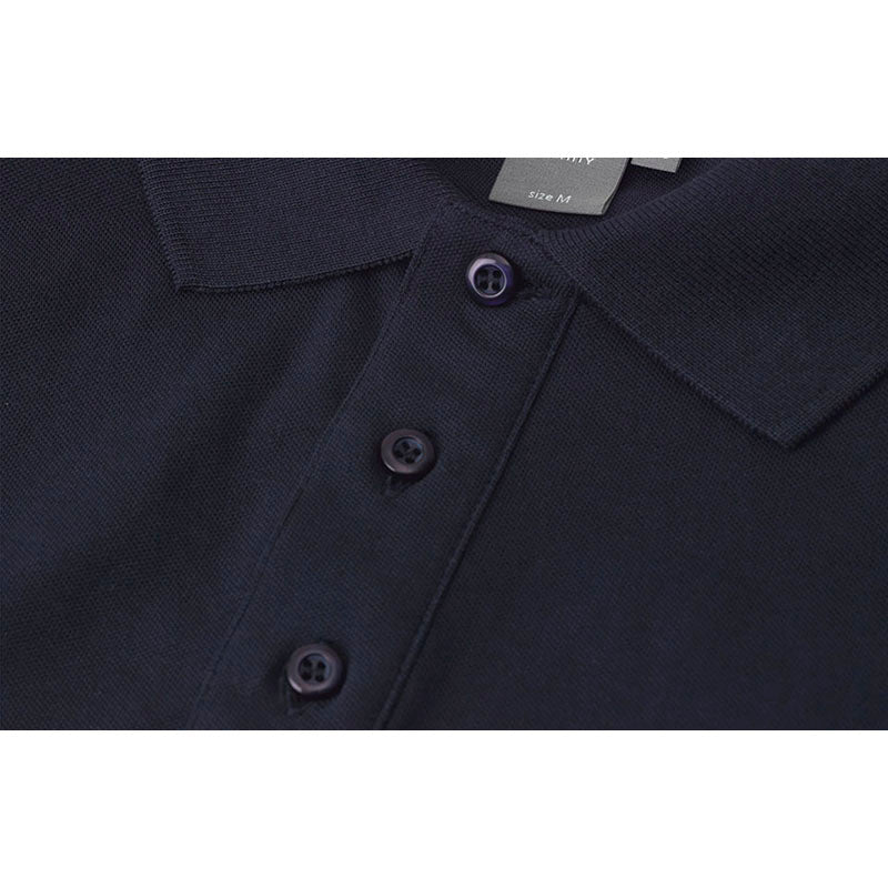 Poloshirt Stretch Herre, Navy