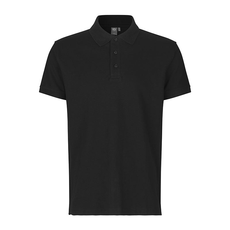 Poloshirt Stretch Herre, Sort