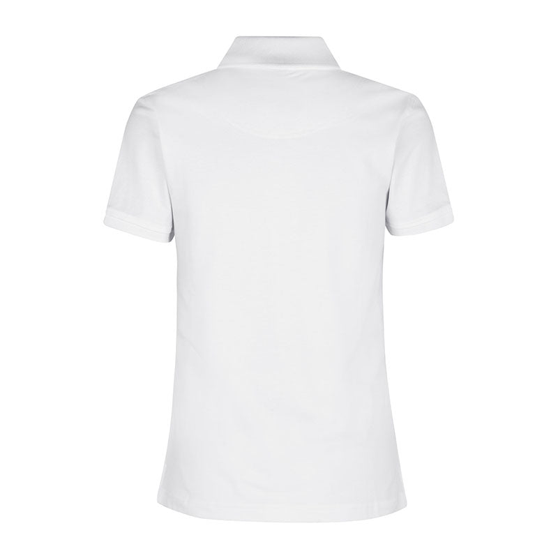 Poloshirt Stretch Dame, Hvid