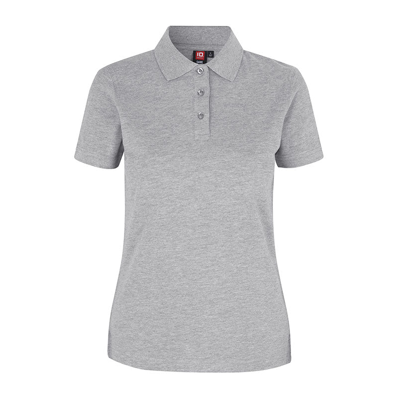 Poloshirt Stretch Dame, Grå