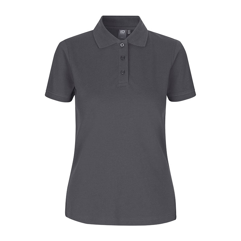 Poloshirt Stretch Dame, Koksgrå