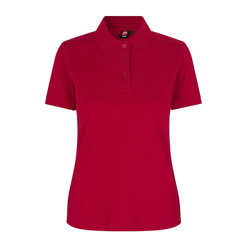 Poloshirt Stretch Dame, Rød