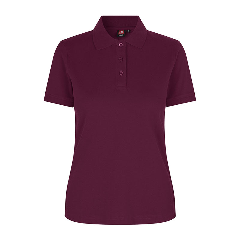 Poloshirt Stretch Dame, Bordeaux