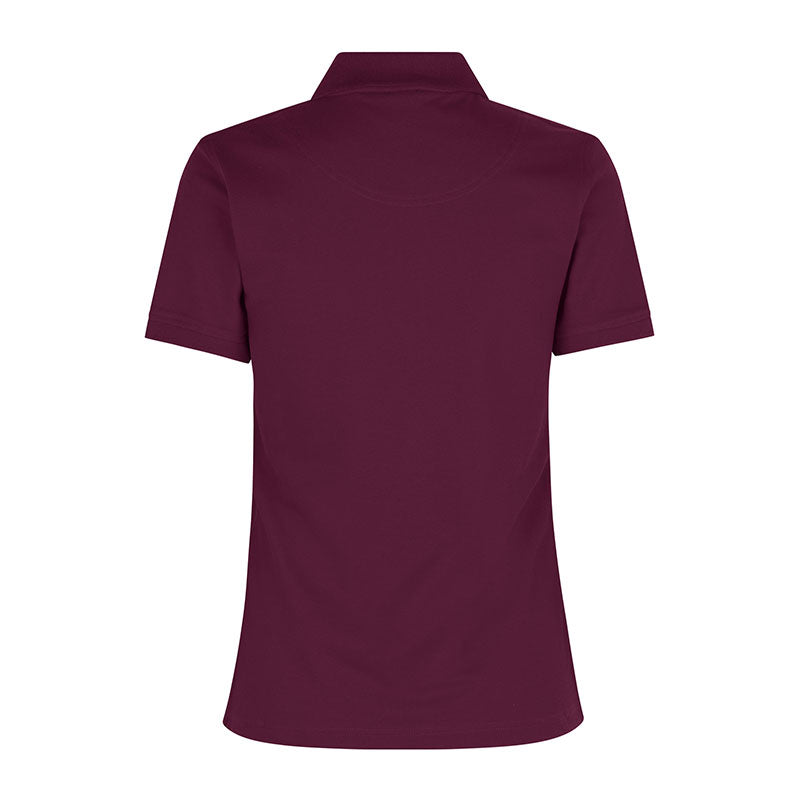 Poloshirt Stretch Dame, Bordeaux