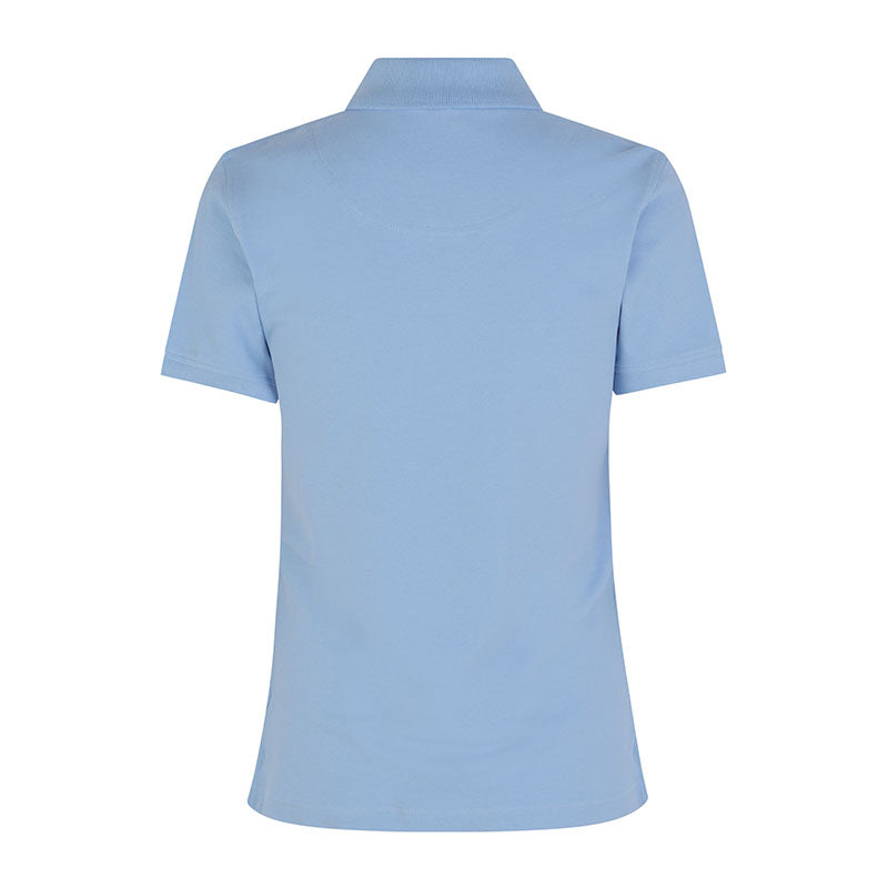 Poloshirt Stretch Dame, Lyseblå