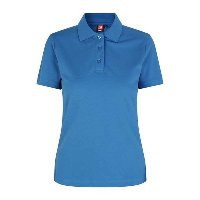 Poloshirt Stretch Dame, Turkis