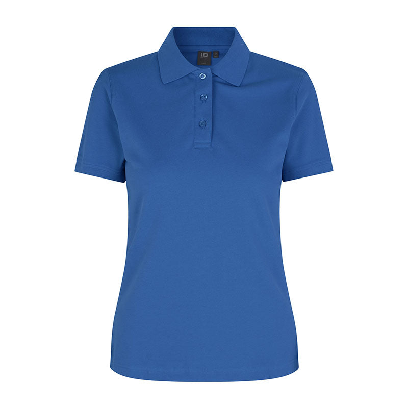 Poloshirt Stretch Dame, Blå