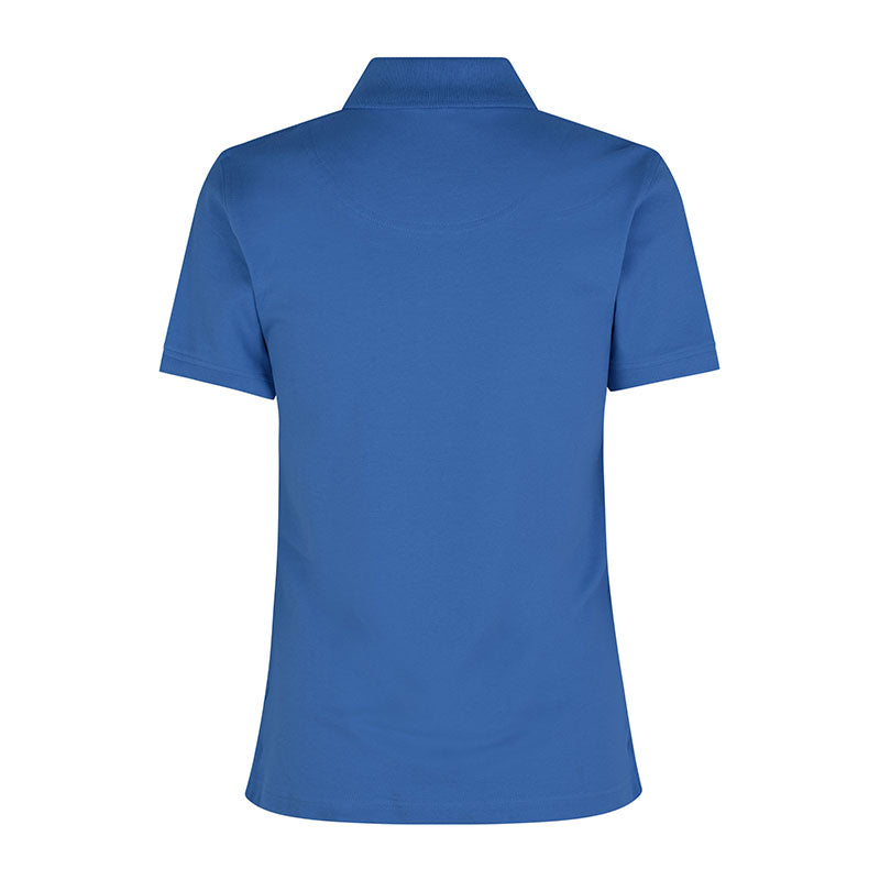 Poloshirt Stretch Dame, Blå