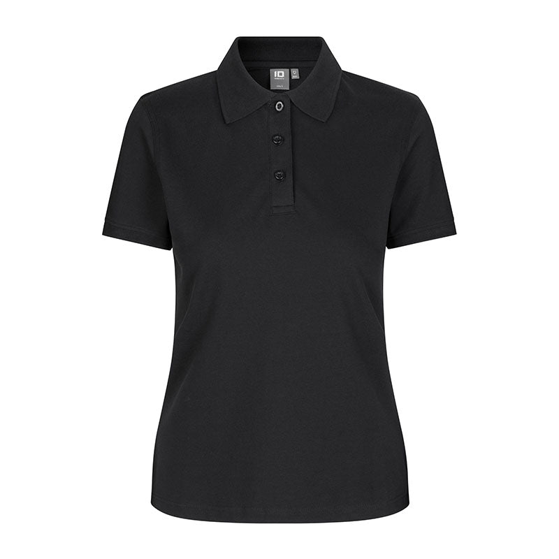 Poloshirt Stretch Dame, Sort