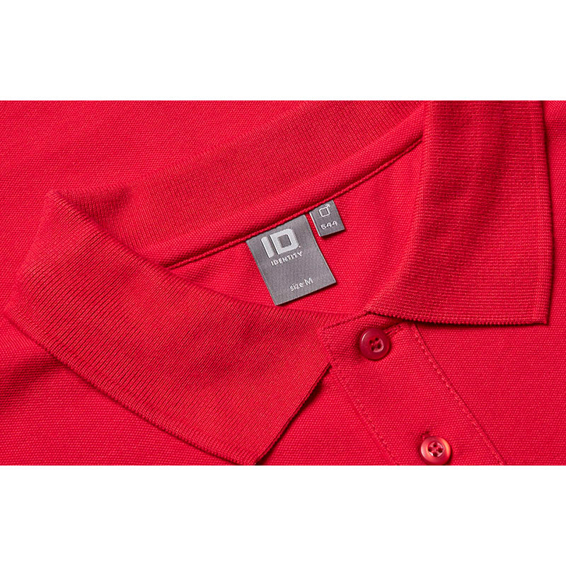 Langærmet Poloshirt Stretch Herre, Rød