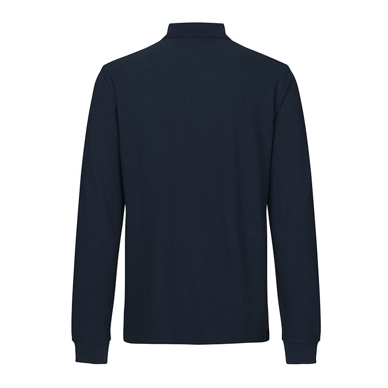 Langærmet Poloshirt Stretch Herre, Navy