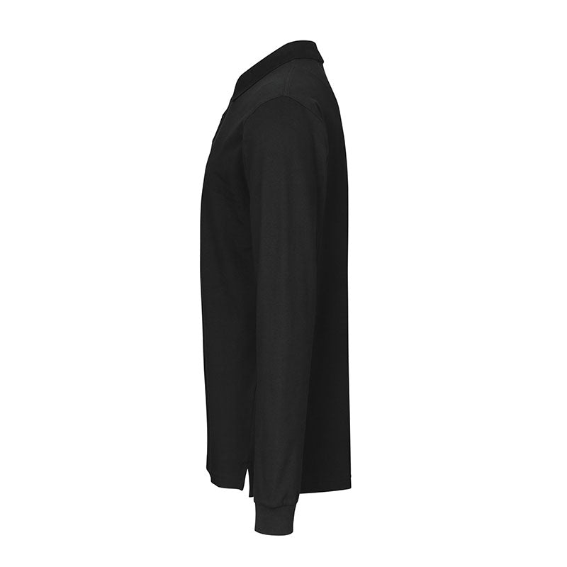 Langærmet Poloshirt Stretch Herre, Sort